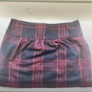 Abercrombie Plaid Wool Miniskirt